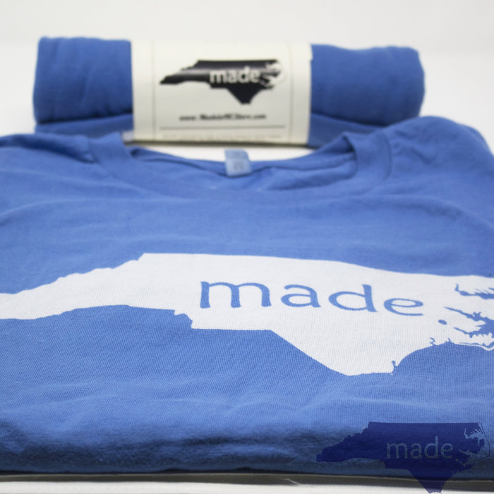 Made In NC T Shirt Blue Medium - Pass The Gravy