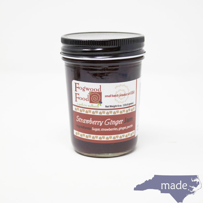 Strawberry Ginger Jam 8 oz. Jar - Fogwood Food