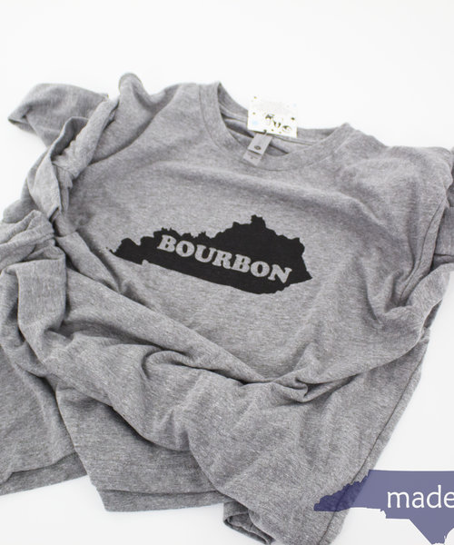 KY Bourbon LS Tee Gray