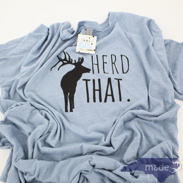 Herd That Tee Stonewash Blue - Moonlight Makers