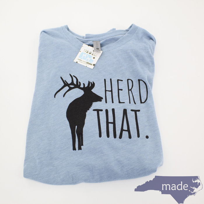 Herd That Tee Stonewash Blue - Moonlight Makers