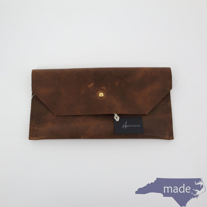 Leather Envelope Clutch - CB Studio