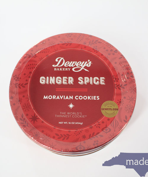 Ginger Spice Moravian Cookie Tin 16 oz.