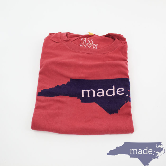 Made In NC T Shirt Red XL - Pass The Gravy