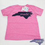 Hot Pink + Navy Toddler/Kid's Tee - Made in NC