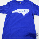 Royal + White Toddler Tee - Made in NC