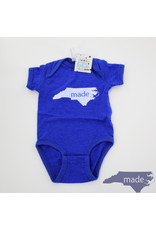 Made in NC Royal + White Onesie - Made in NC