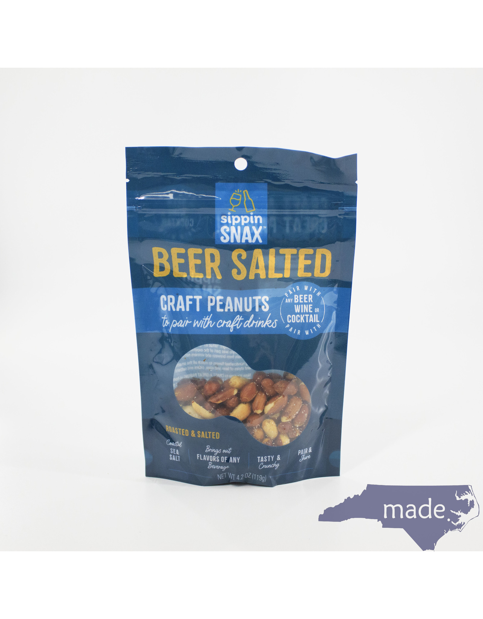 Sippin Snax Beer Salted Craft Peanuts - Sippin Snax