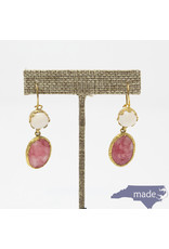 Fourth Daughter Gold Stone Earrings - Fourth Daughter