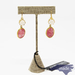 Gold Stone Earrings - Fourth Daughter