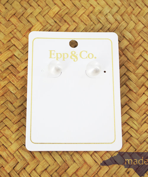Matte Silver Ball Stud