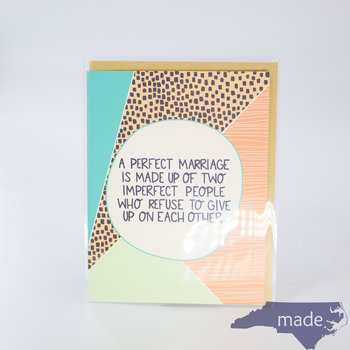 A Perfect Marriage Wedding Card