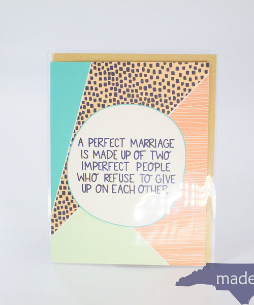 A Perfect Marriage Wedding Card