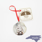 Sand Dollar Seashell Ornament - House of Morgan Pewter