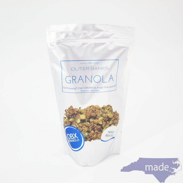 Honey Sea Salt Granola 16 oz. - OBX Granola