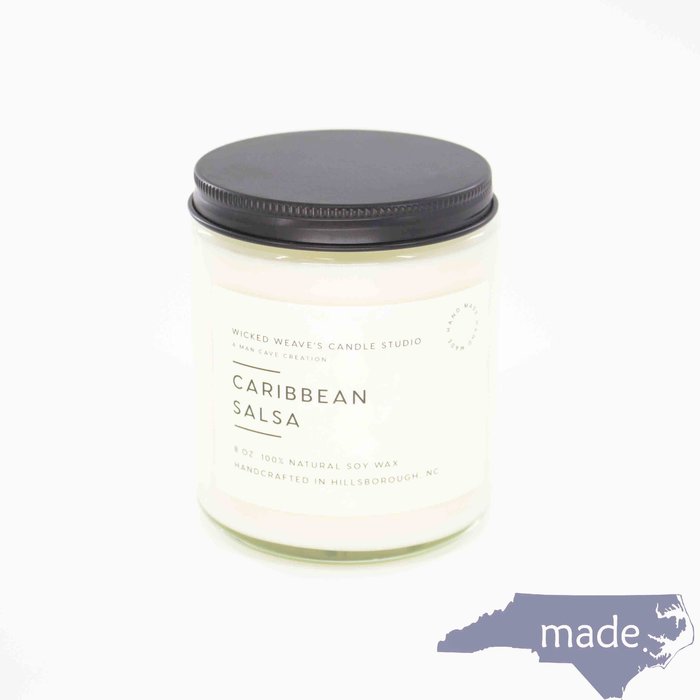 Caribbean Salsa Soy Wax Candle - Wicked Weave's Candle Studio