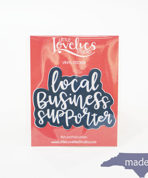 Local Business Supporter Sticker