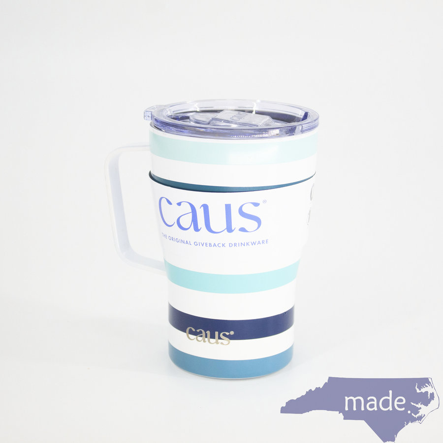 Coffee Tumbler with Handle Pattern - caus - Made in NC, LLC