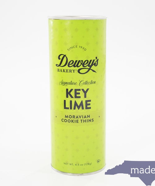 Key Lime Moravian Cookie Thins 4.5 oz Tube