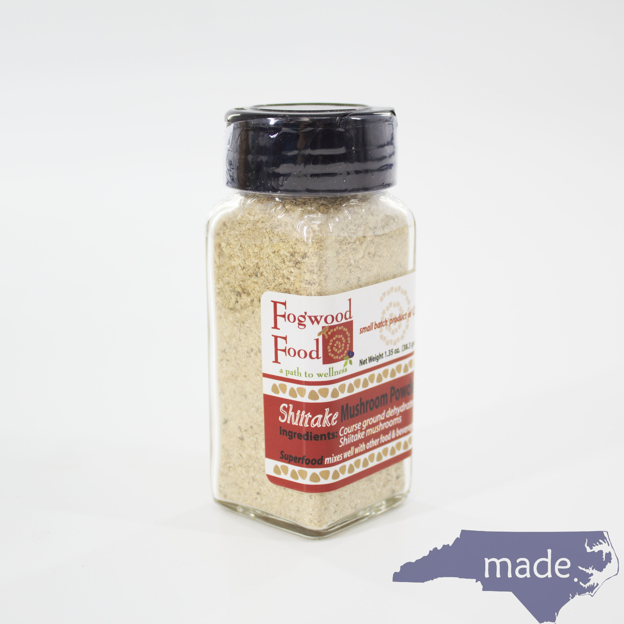 Shiitake Mushroom Powder - Fogwood Food 1.35oz - Made in NC, LLC