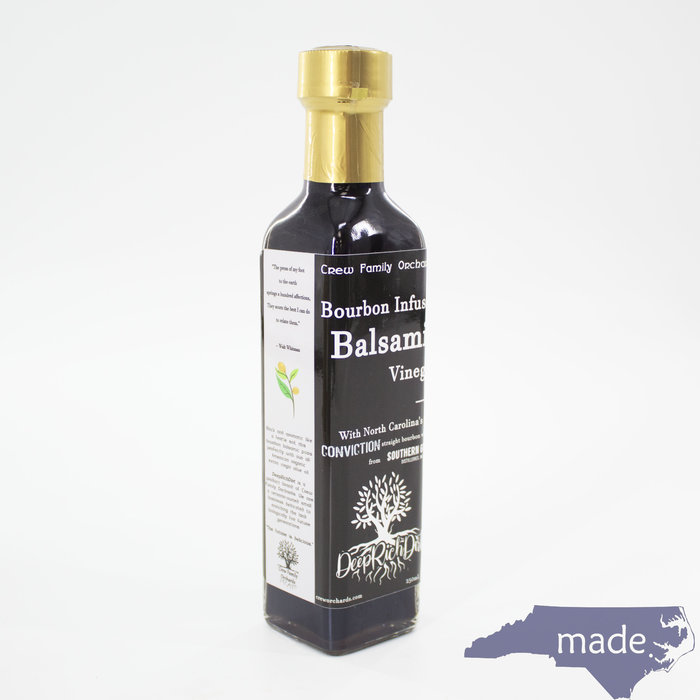 Bourbon Infused Balsamic Vinegar 8.5 oz. - Crew Family Orchards
