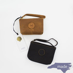 Leather Pouch with Wrist Band - Le Papillon