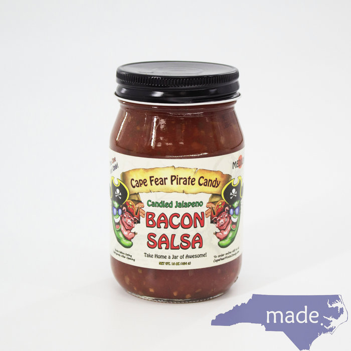 Candied Jalapeno Bacon Salsa 16 oz. - Cape Fear Pirate Candy