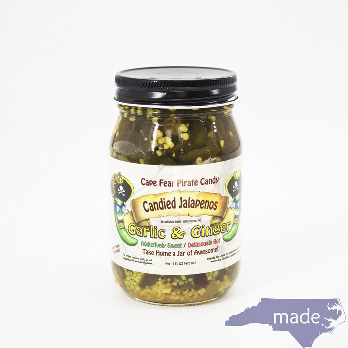 Candied Jalapeno Garlic and Ginger - Cape Fear Pirate Candy