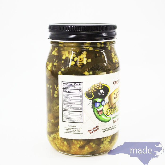 Candied Jalapeno Garlic and Ginger - Cape Fear Pirate Candy