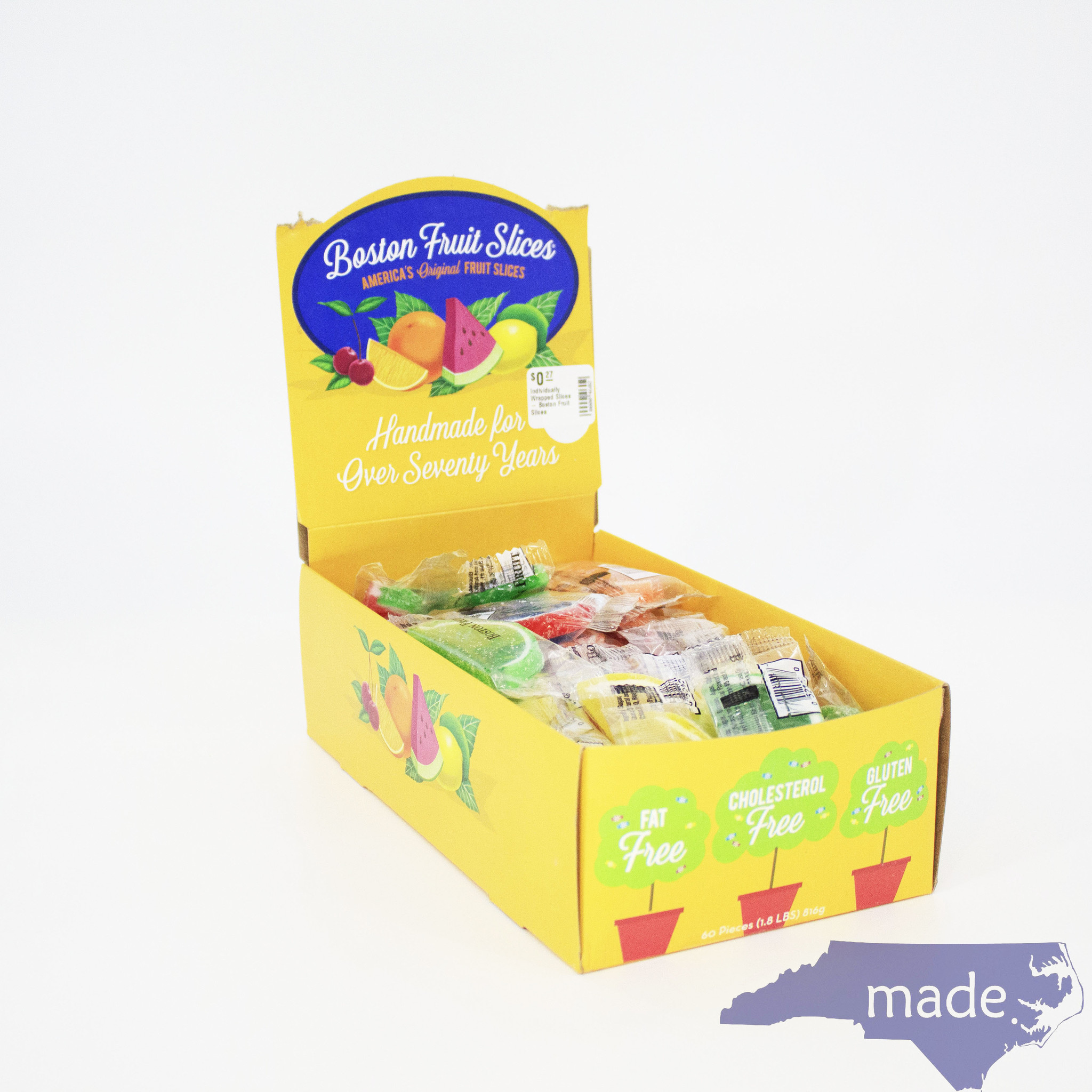 Case of Individually Wrapped Slices - Boston Fruit Slices - Made in NC, LLC