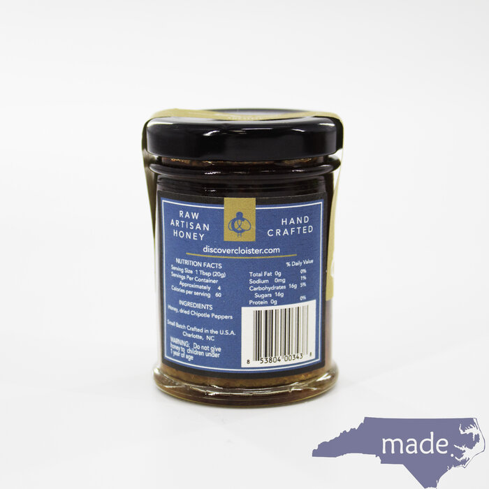Chipotle Pepper Infused Honey 3 oz. - Cloister Honey
