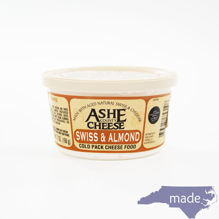 Swiss & Almond Cheese Spread - Ashe County Cheese