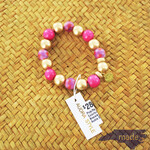 Pink/Red/Gold Colorful Stacking Bracelet - Audra Style