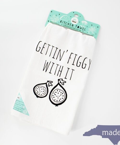 Gettin' Figgy With It  Dish Towel