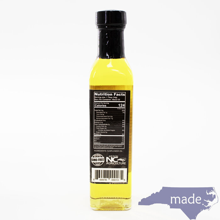 Cold Pressed Sunflower Oil  8 oz. - Carolina Gold