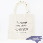 She Believed She Could Tote Bag - Moonlight Makers
