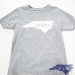 Heather + White Kids T-Shirt - Made in NC