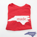 Red + White Kids T-Shirt - Made in NC