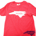 Red + White Kids T-Shirt - Made in NC