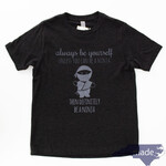 Be a Ninja Kid Tee Hthr Black - Moonlight Makers