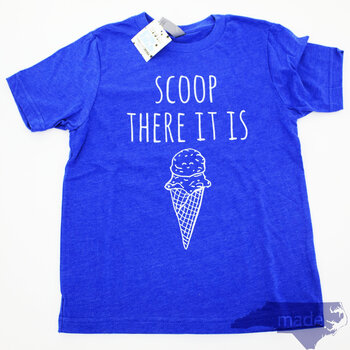 Scoop There It Is Kid Tee Cobalt