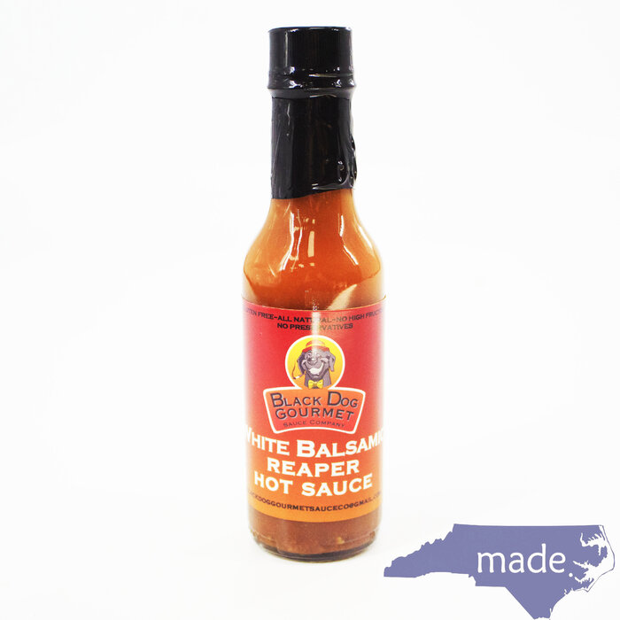 White Balsamic Carolina Reaper Hot Sauce 6 oz. - Black Dog Gourmet