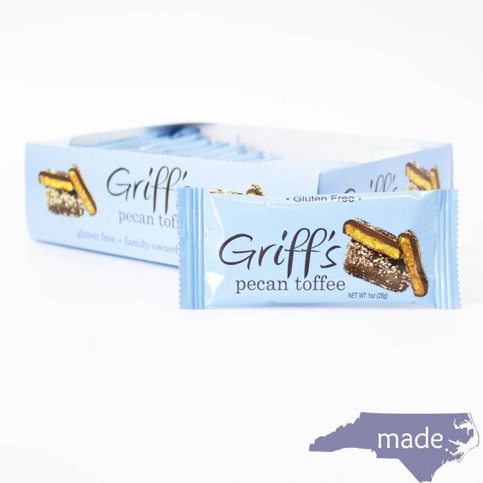 Griff's Pecan Toffee 1 oz. - Chapel Hill