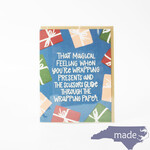Wrapping Presents Holiday Card - Little Lovelies Studio