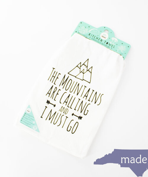 The Mountains are Calling Dish Towel