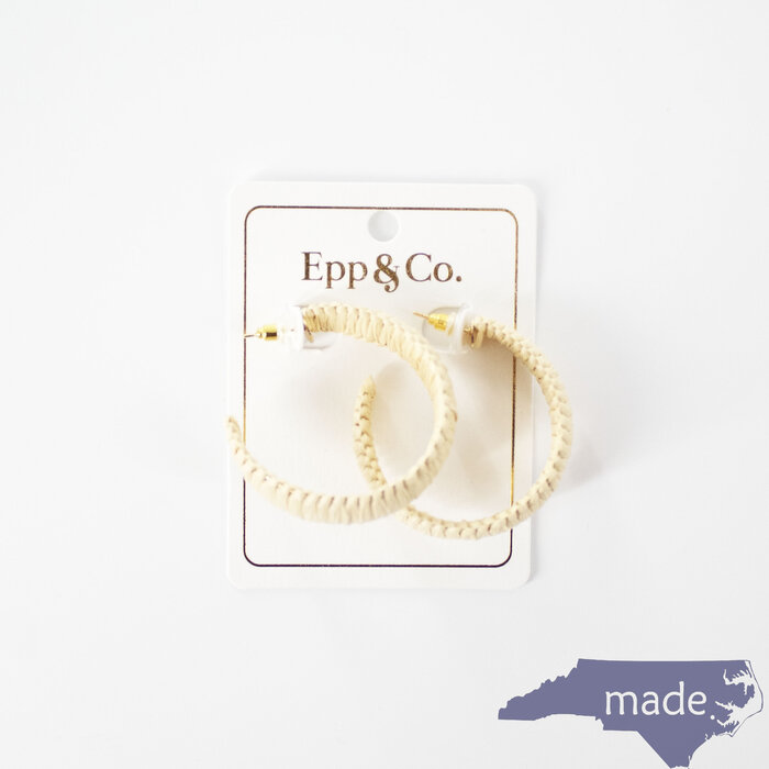 Neutral Raffia Hoop - Epp and Co