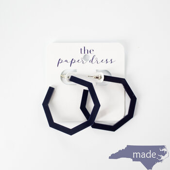 Navy Octagon Hoops Maxi