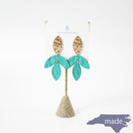 Heatherly Earrings Teal - The Painted Pearl