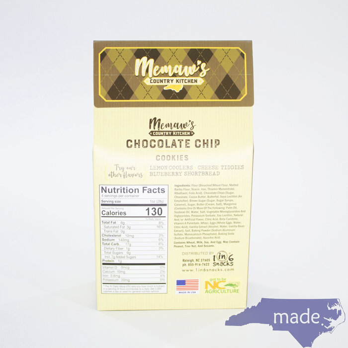 Chocolate Chip Cookies 4 oz. - Memaw's Country Kitchen