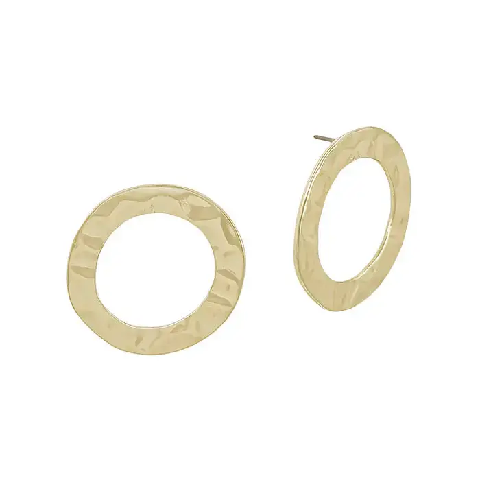 Gold Circle Studs - Epp and Co